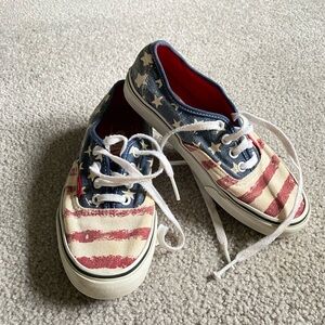 Vans Patriotic Red White Blue Sneakers